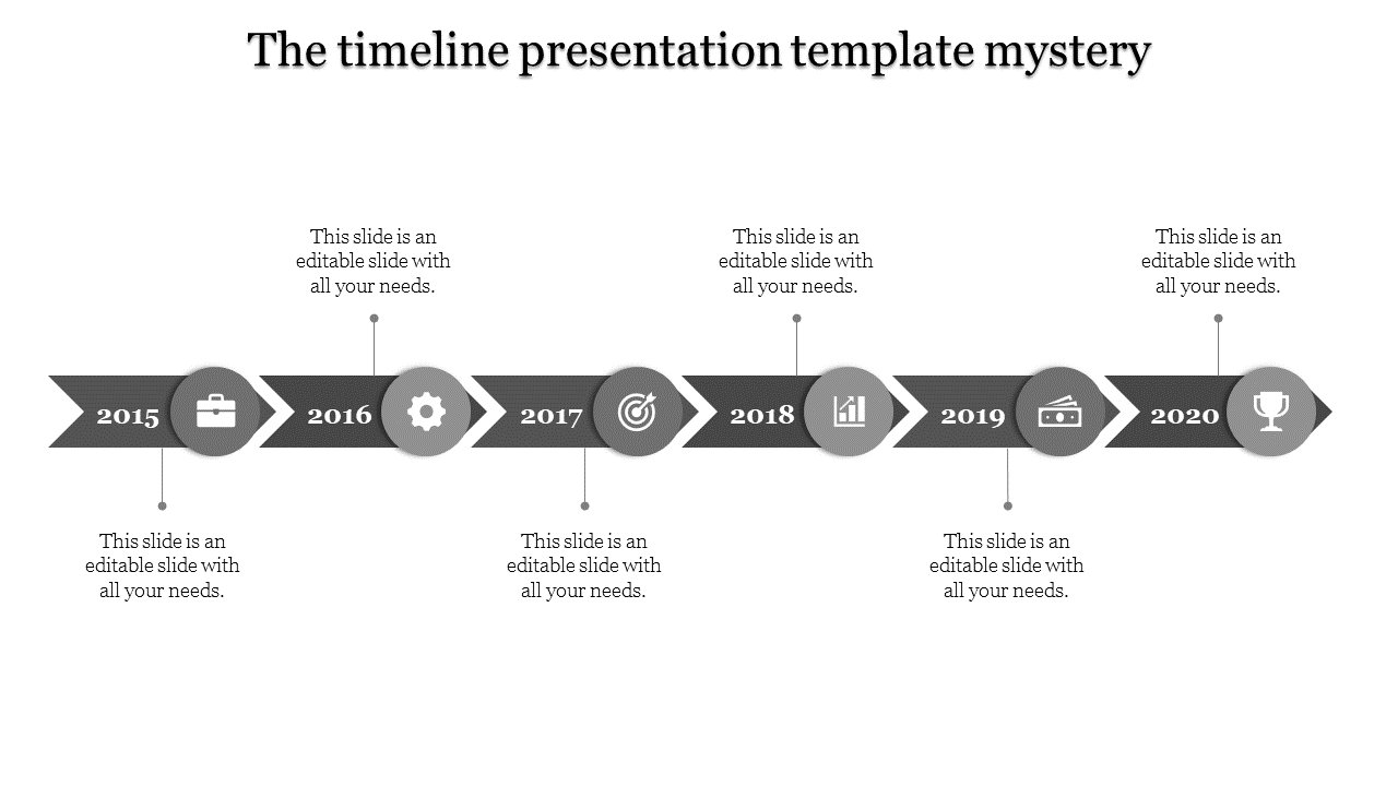 Sleek Business Timeline PowerPoint Template